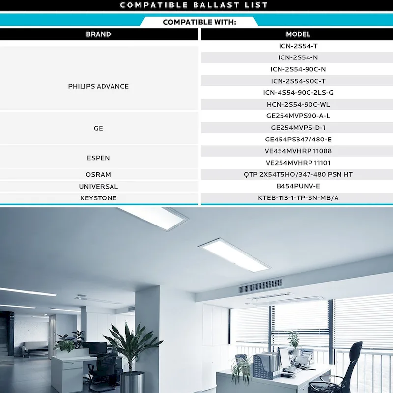 Luxrite 4FT T5 LED Tube Lights, 24W=54W, 45.78 , Ballast and Ballast Bypass Compatible, Damp Rated 12 Pack