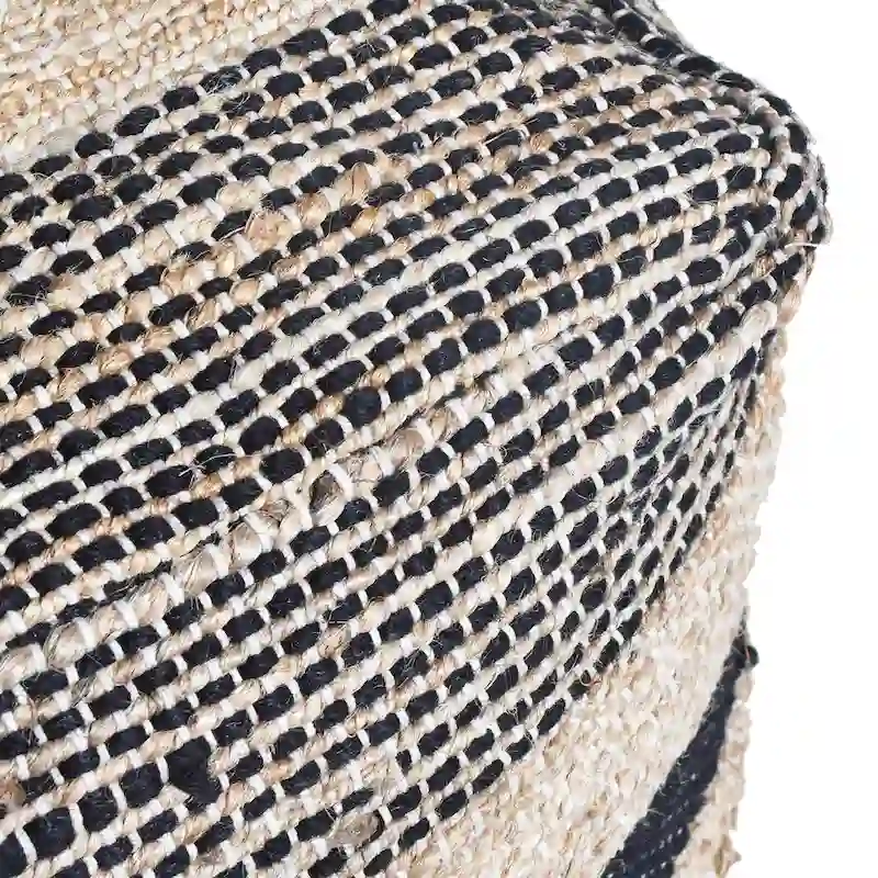 Caiman Handcrafted Boho Fabric Pouf by