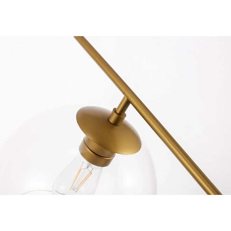 Bastina 10-Inch 1-DownLight Clear Glass Pendant