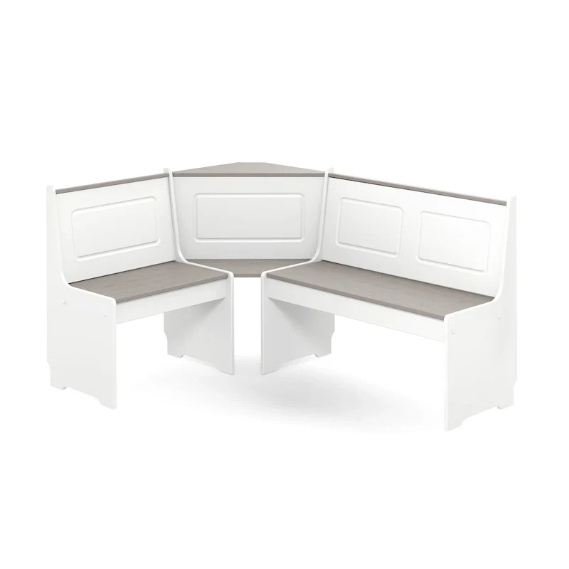 Middlecreek Wood Farmhouse Breakfast Nook Dining Set