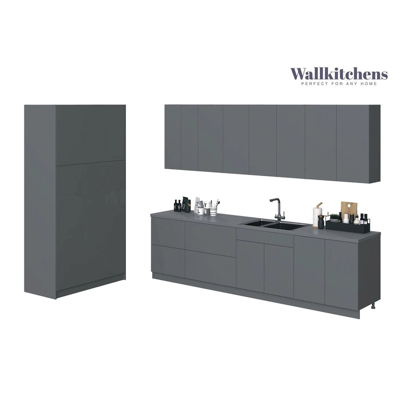 Kitchen Oasis Collection Gray Color Base Size 10Ft Wide - 123x50