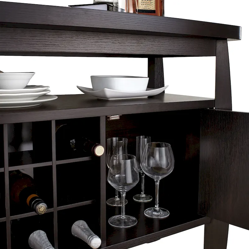 Furniture of America True Modern 51-inch Cappuccino 1-shelf Buffet Table