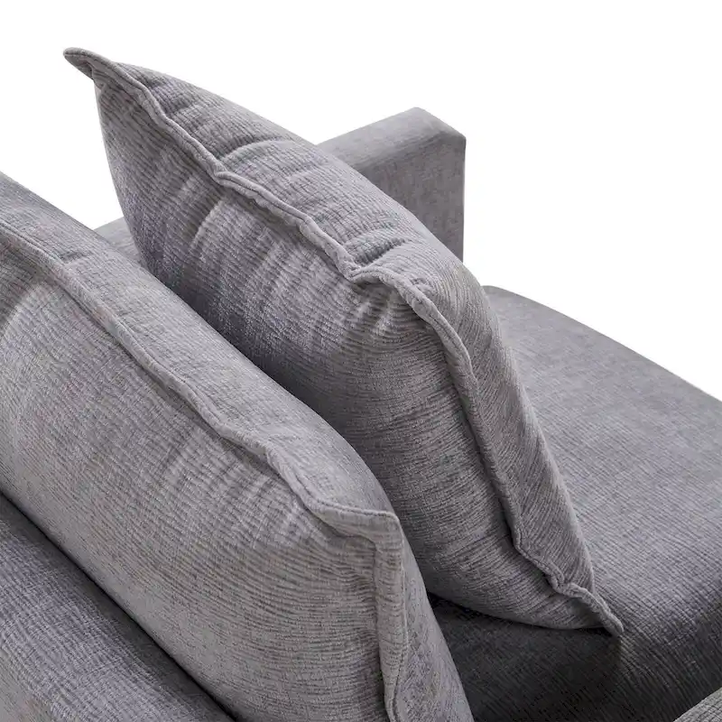 33.07  Upholstered Arm Chair with Solid Wood Frame