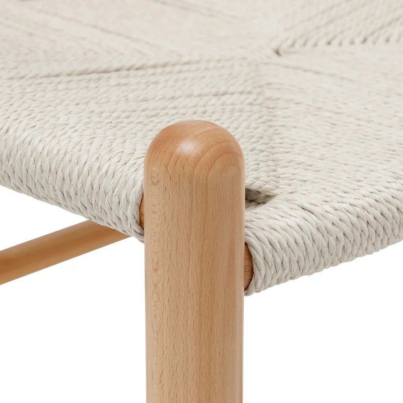 Poly & Bark Weave Chairs - Solid Wood Frame (Set of 2)