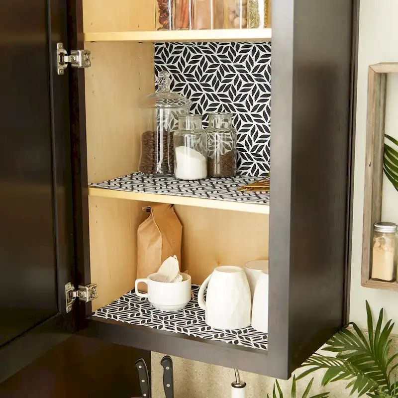 DII Grey Lattice Shelf Liner (Set of 2)