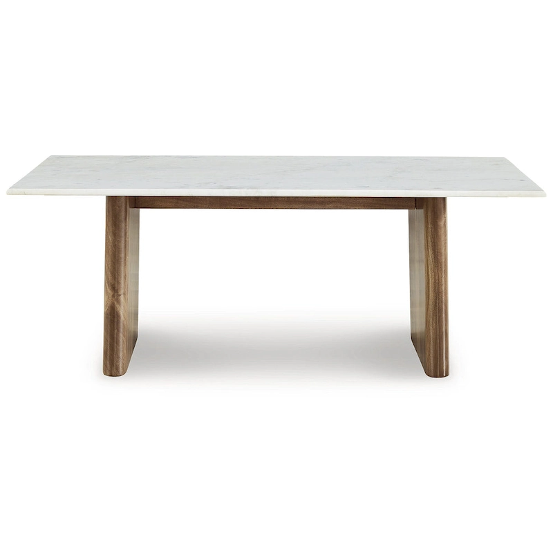 Signature Design by Ashley Isanti Light Brown/White Coffee Table - 48W x 26D x 17H
