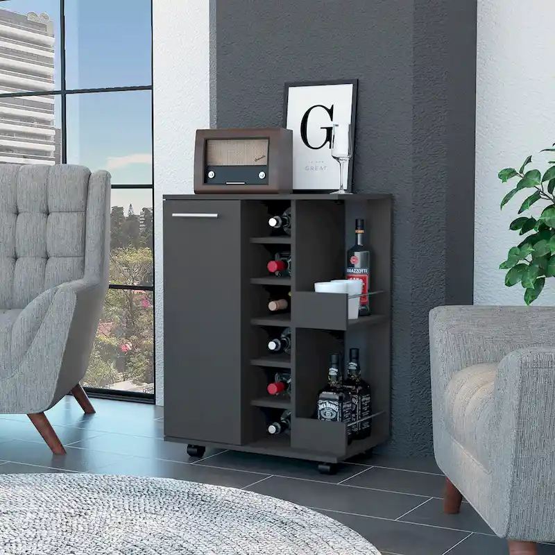 Tennessee Bar Cart – One Cabinet with Division