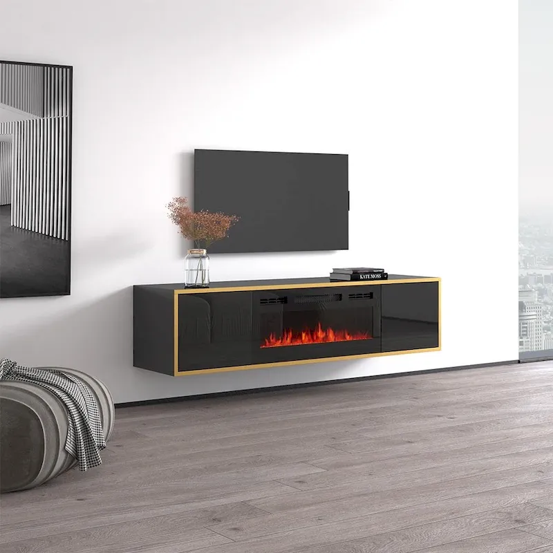Goldie BL-EF Electric Fireplace 65  TV Stand