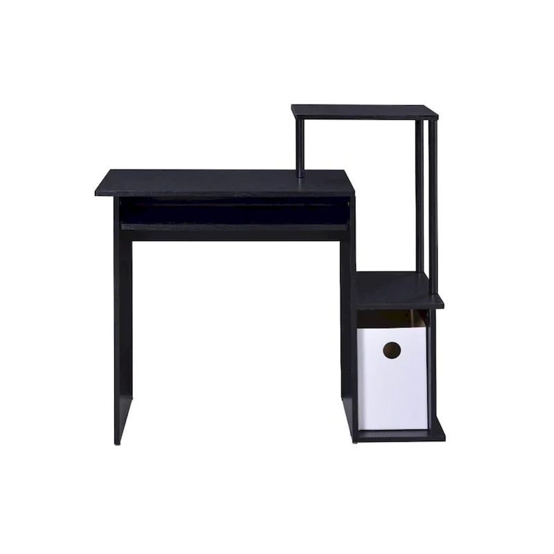 Wooden Computer Desk with Keyboard Tray