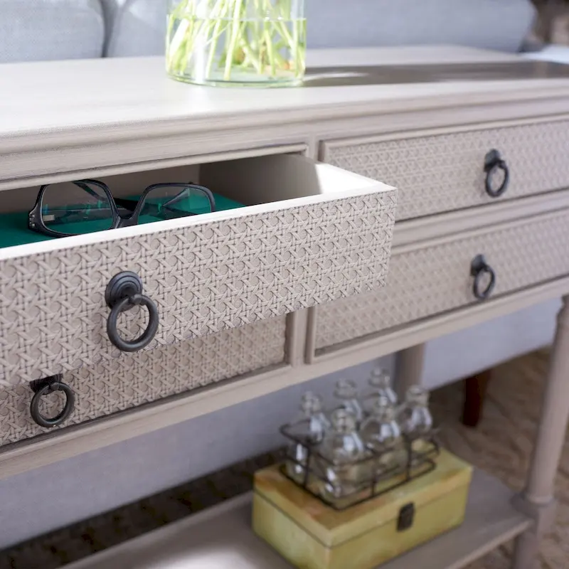 SAFAVIEH Artelia 4-Drawer Console Table - 42 W x 13 L x 29.5 H - 42Wx13Dx30H