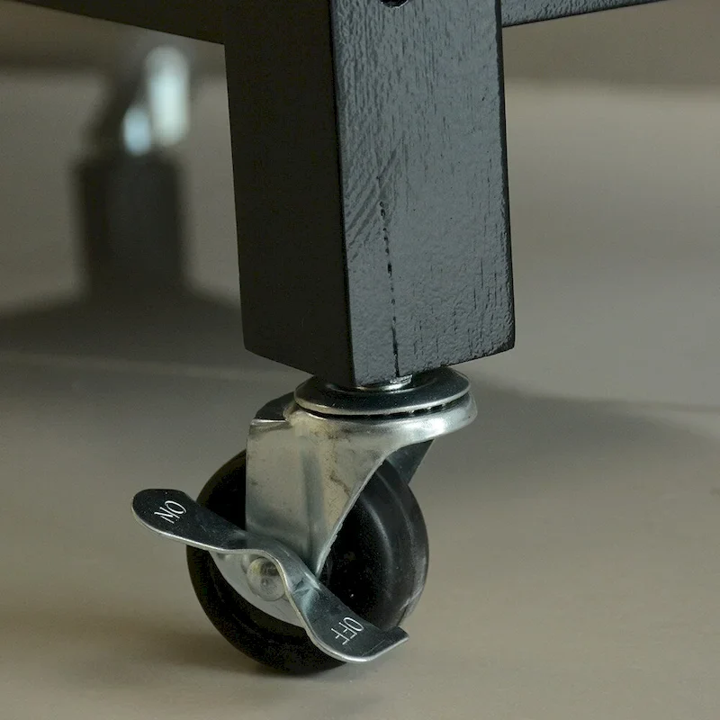 MDF Kitchen Cart with Two Lockable Wheels