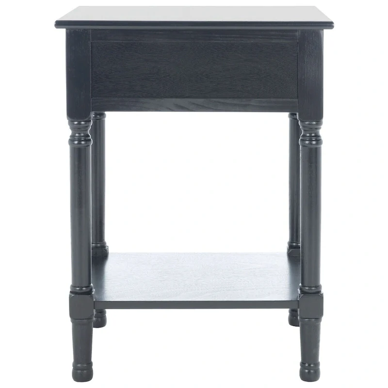 1-Drawer Lower Shelf Nightstand Accent Table - 19  W x 15.8  L x 26  H - 19Wx16Dx26H