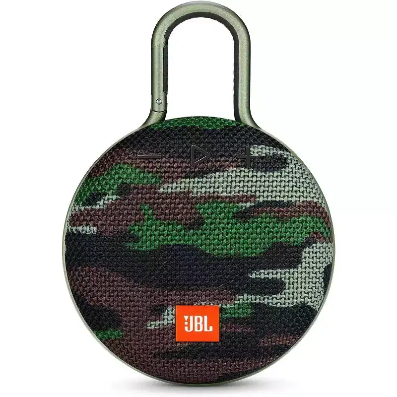 Refurbished: JBL CLIP 3 Waterproof Portable Bluetooth Speaker Squad Camo - Manufacturer Refurbished