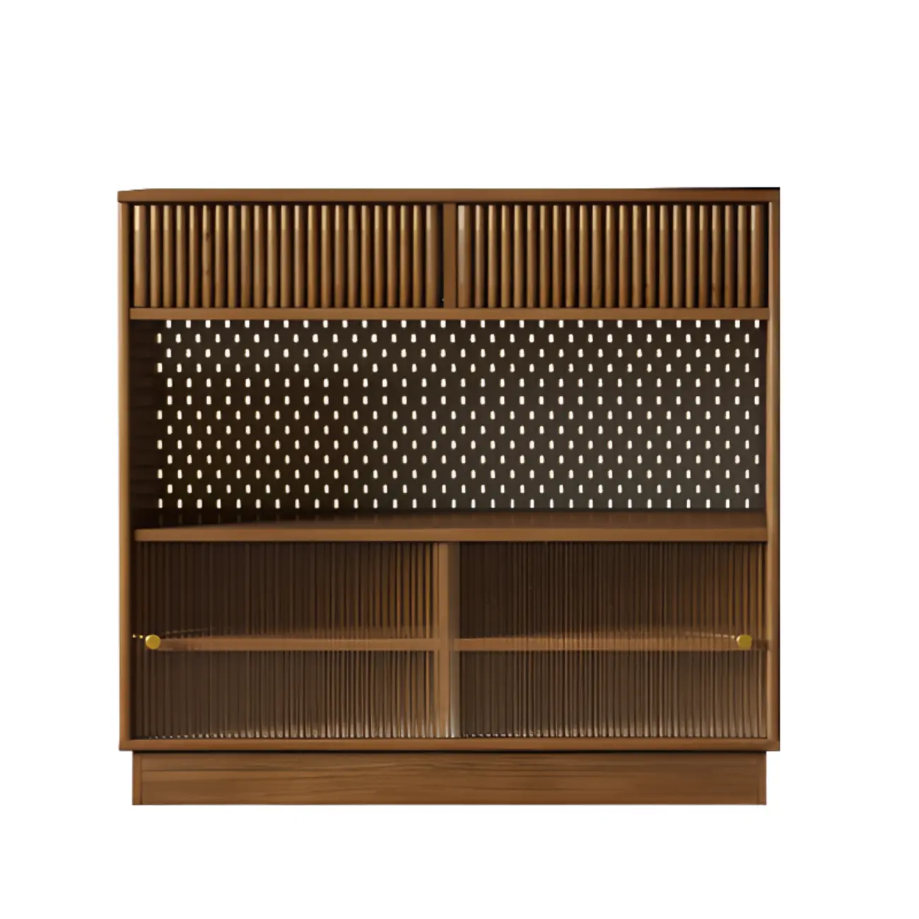 Modern Brown Wooden Stone Storage Convertible Bar Tables