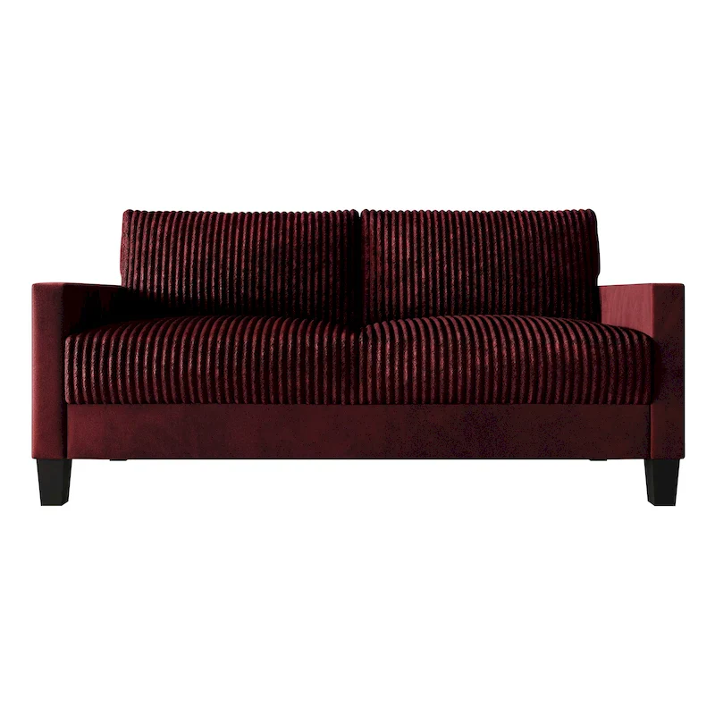 CraftPorch Corduroy Mid-Century Modern Velvet Upholstered Sofa