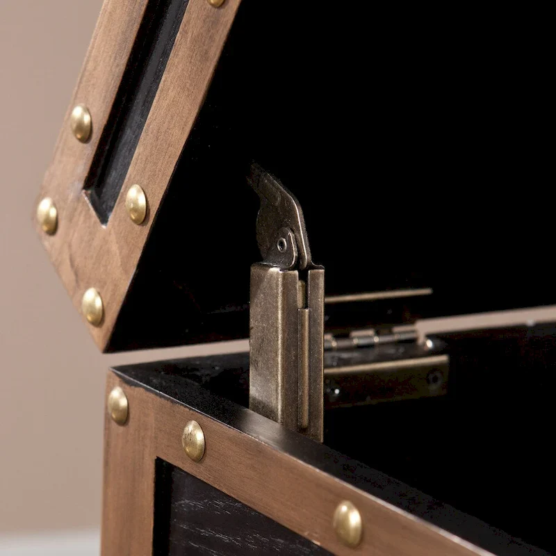 SEI Furniture Azul Antique Trunk Side Table