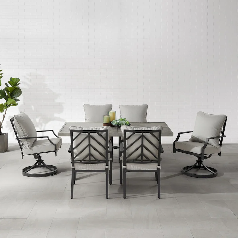 Crosley Otto 7Pc Outdoor Metal Dining Set