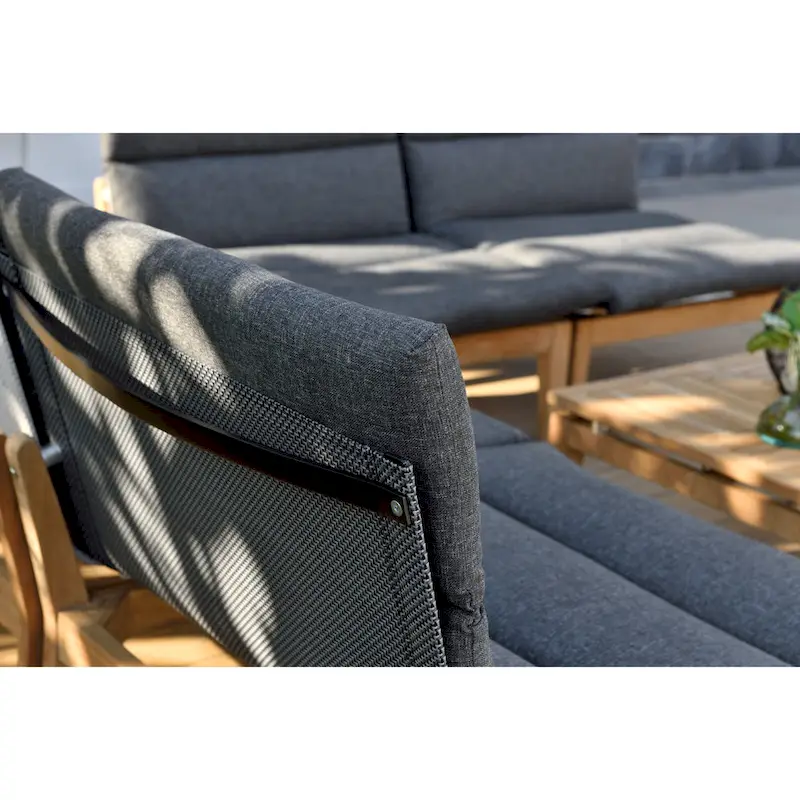 Amazonia Arnhou Outdoor Patio FSC Teak 3pc Seating Set