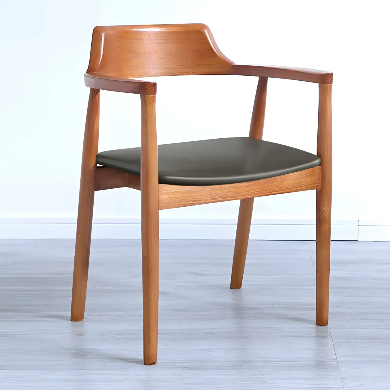 Mid Century Solid Wood Dining Chair Set of 2