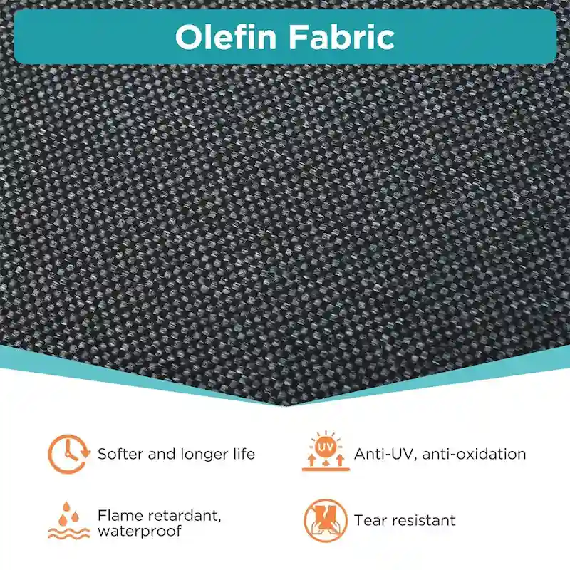 3 Pieces Aluminum Patio Furniture with Cushion and Coffee Table