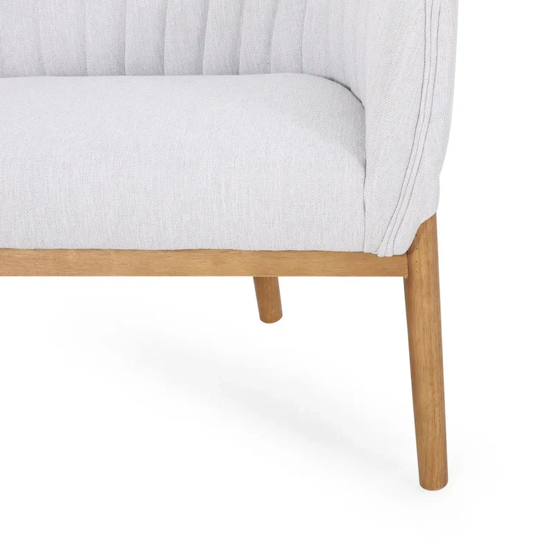 Galena Mid-century Modern Glam Loveseat by Christopher Knight Home