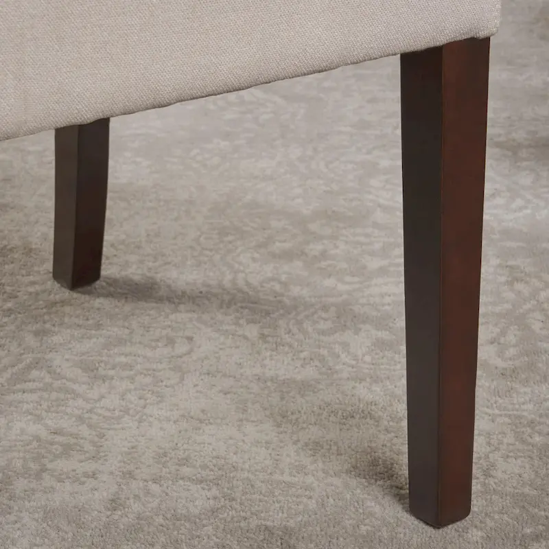 Fabric Wingback Dining Chairs Set of 2