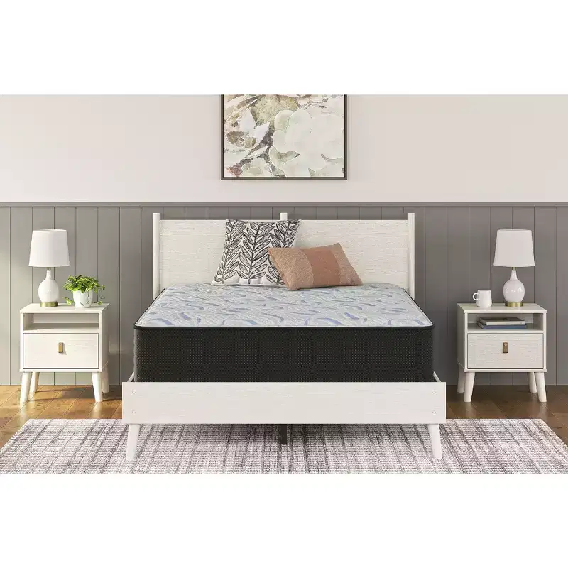 Signature Design by Ashley Elite Springs Plush 14-Inch Mattress - Memory Foam & Wrapped Coils - Bed in a Box