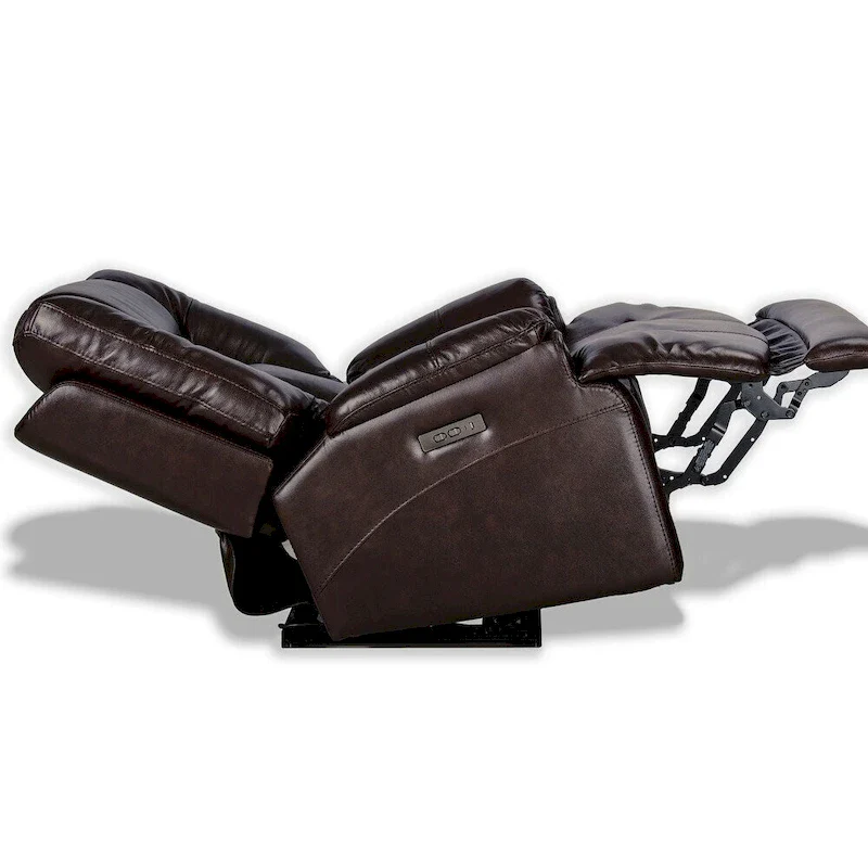 Genuine Top Grain Adjustable Headrest Extendable Footrest Zero Gravity Reclin Power Recliner