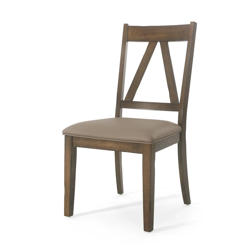 Fairgreens Farmhouse Upholstered Wood Dining Chairs (Set of 2)  20.00  L x 22.75  W x 39.00  H