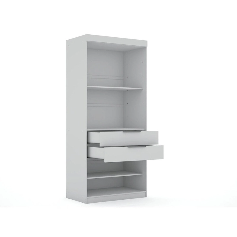 Mulberry Open 1 Sectional Modern Armoire Wardrobe Closet