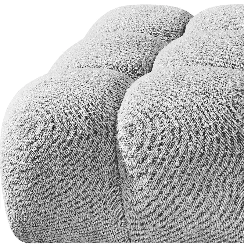 Meridian Furniture Ames 170 Boucle Fabric Upholstered 5pc. Modular Sofa