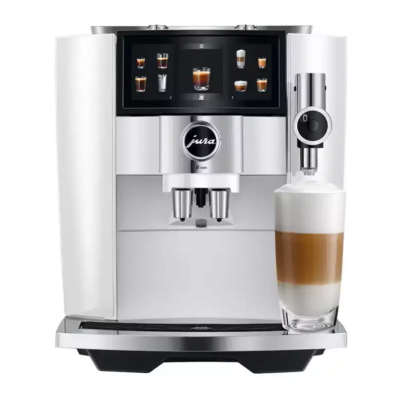 Jura J8 twin Diamond White Automatic Coffee Machine with Sweet Foam Function