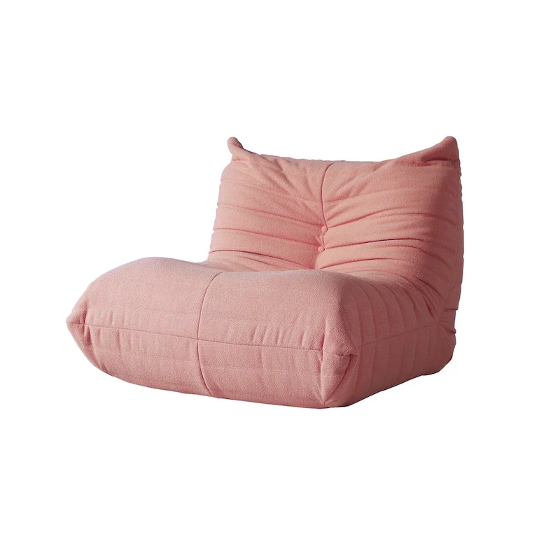Single Sofa Teddy Fabric Bean Bag Chair