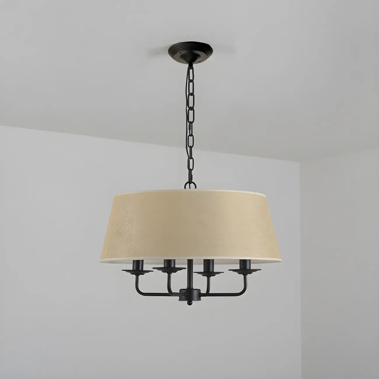 Gold Drum Metal Modern Chic Structure Chandelier