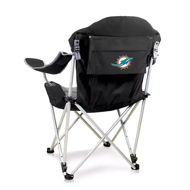 NFL Miami Dolphins Reclining Camp Chair with Head Support