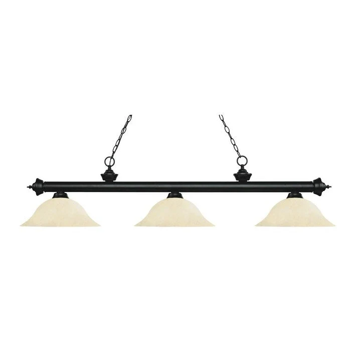 Z-Lite Riviera 3 Light 59  Wide Billiard Multi Light Pendant with