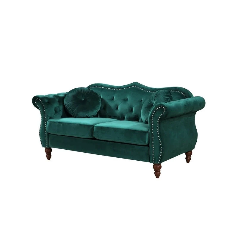 Classic Nailhead Chesterfield Loveseat