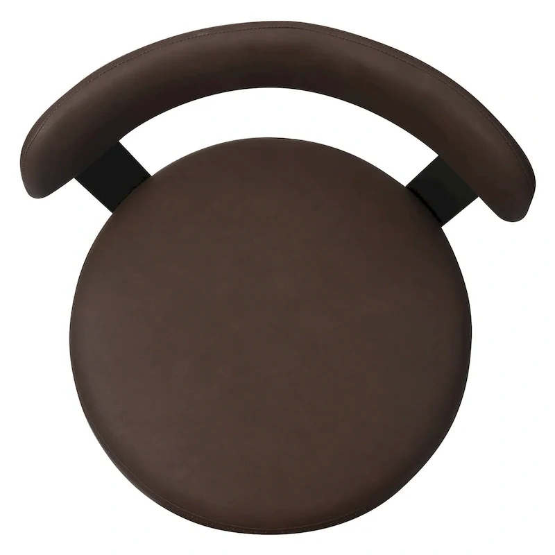 Hausfame Metal Counter Height Industrial Swivel Bar Stools