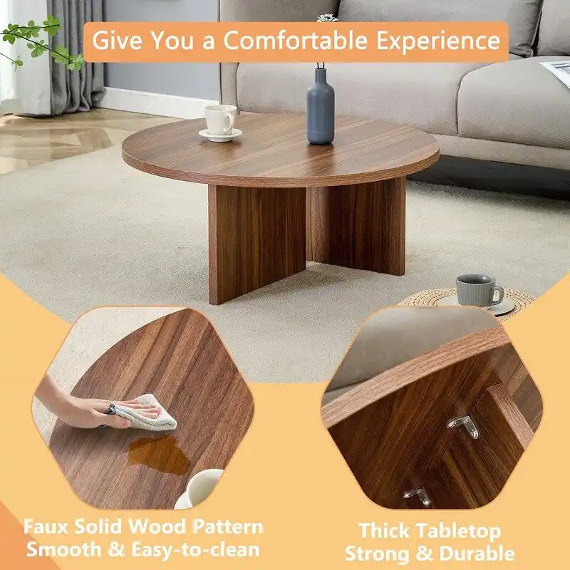 Versatile MDF Round Coffee Table