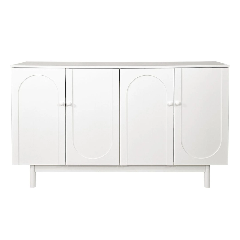 4-Door Intaglio Storage Cabinet Buffet/Sideboard