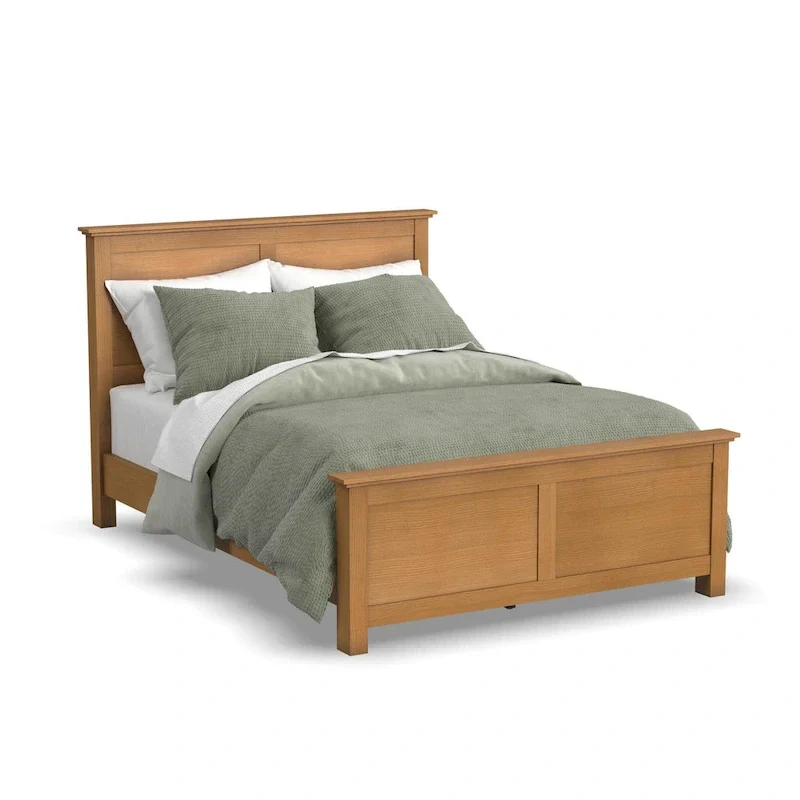 Oak Park Brown Wood 3-Piece Queen Bed, Nightstand and Dresser Set by Homestyles