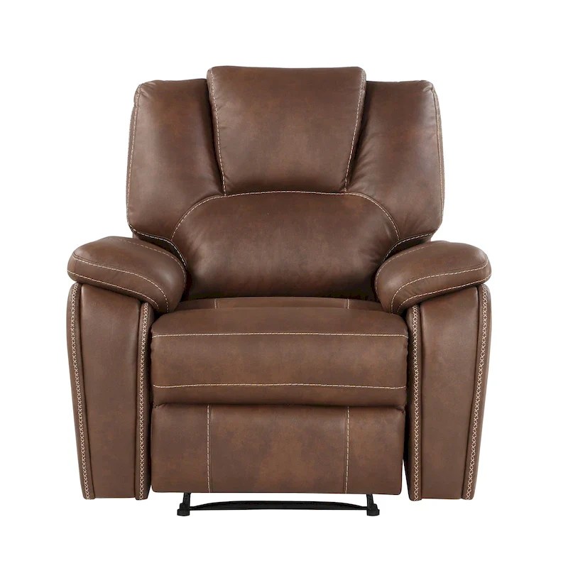 Faux Leather Manual Recliner Chair