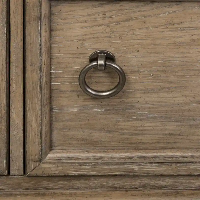 Copper Grove Simply Elegant White, Brown, & Heathered Taupe Credenza