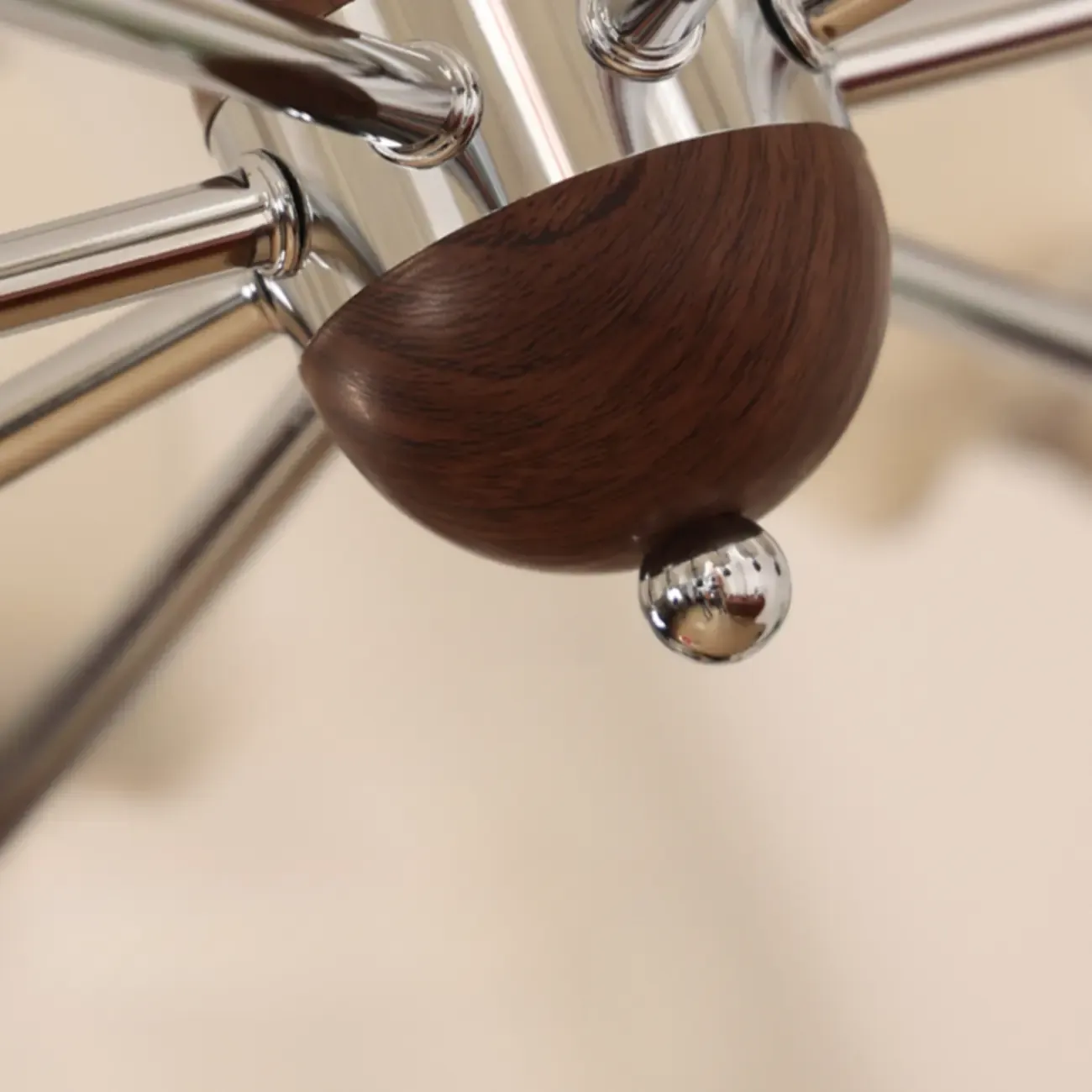 Rustic Beige Flower Fabric Elegant Chandelier