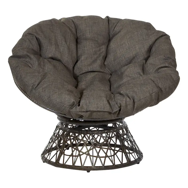 The Curated Nomad Avoca Woven Wicker Papasan Chair
