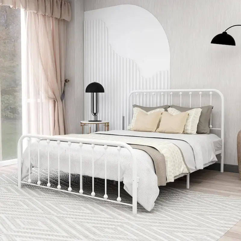 Alazyhome Sturdy Metal Platform Bed Frame