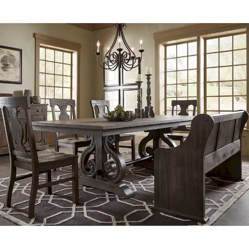 Wood Extendable Dining Table
