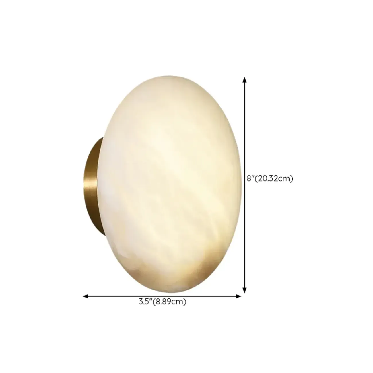 Modern Geometric Metal Wall Light with Gold Finish