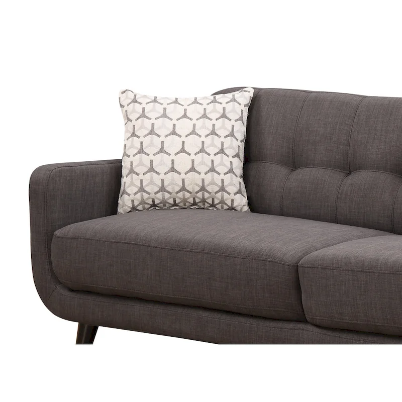 Mid-century Modern Charcoal Sofa