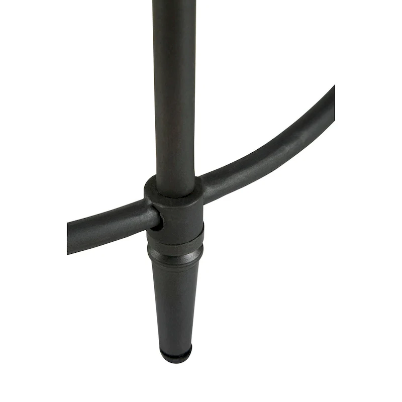 Fenway 22  Mango Solid Wood and Metal Round End Side Table - 22 inches long x 22 inches wide x 25 inches high